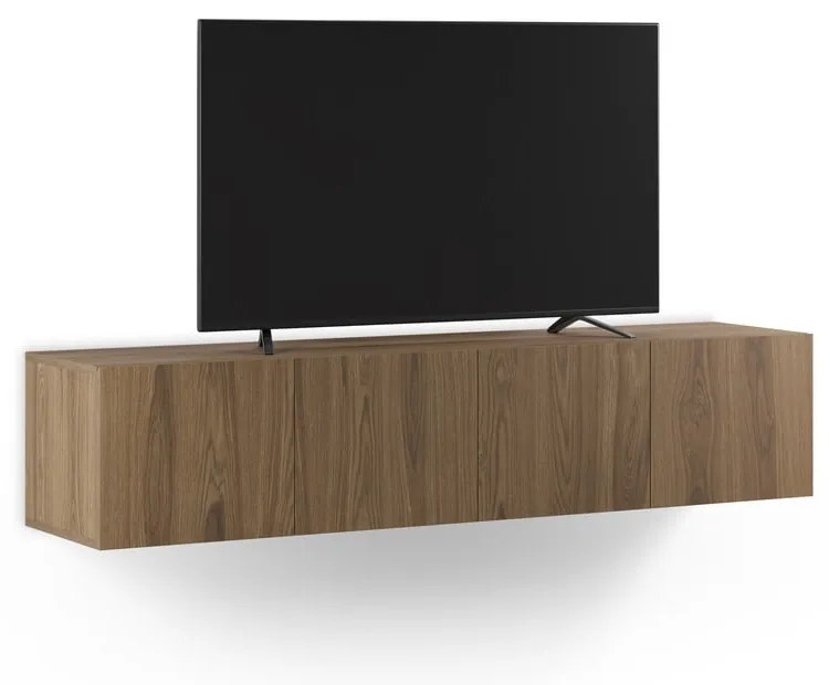 Comodă TV în culoare naturală cu aspect de lemn de stejar 180x38x35 cm Daroca – Marckeric