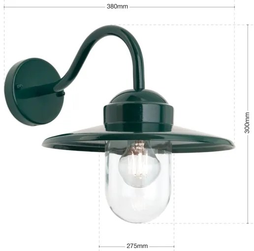 Lampă de perete de exterior Orion AL 11-1313 EDWARD 1xE27/60W/230V IP44 verde