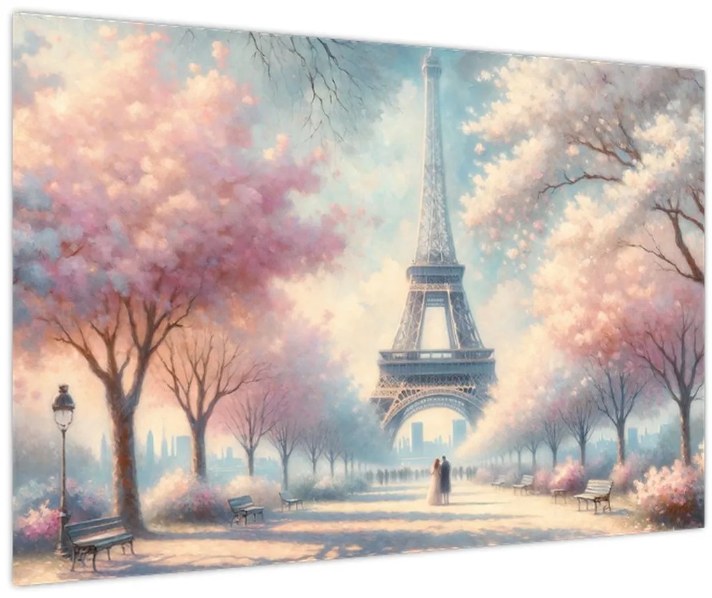 Tablou – Primăvară la Paris (90x60 cm)