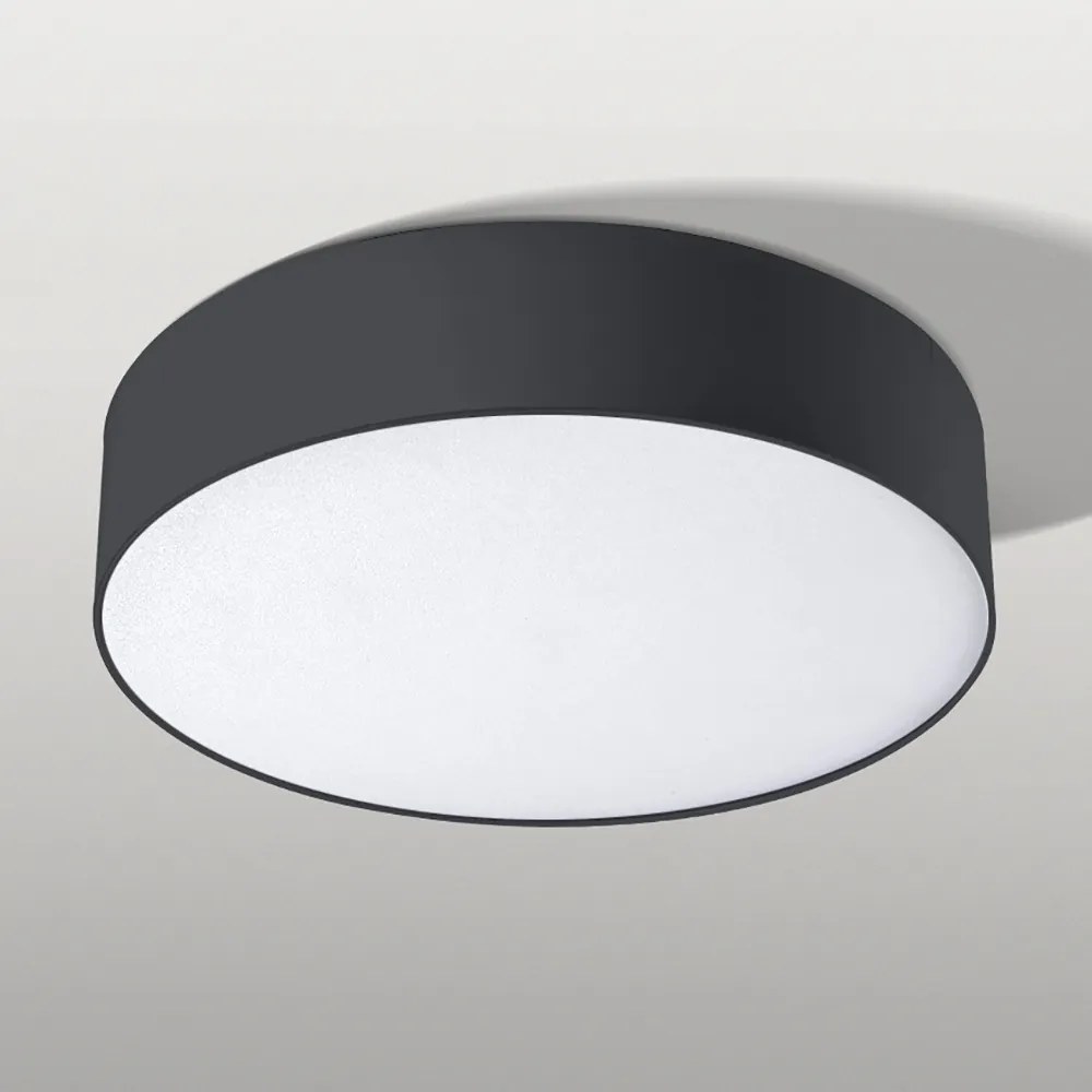 Plafoniera / Aplica pentru tavan/perete LED MONZA R 22 3000K neagra