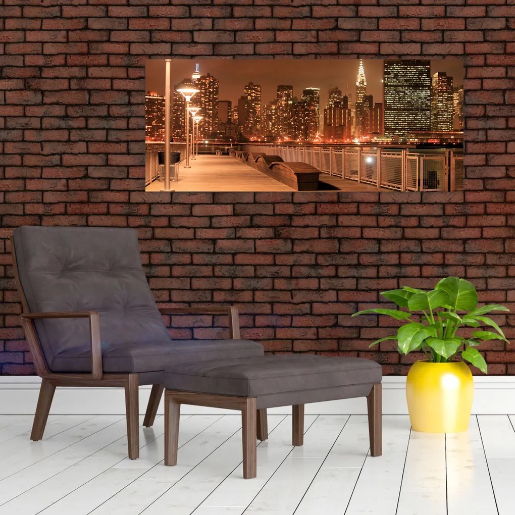 Tablou - Noaptea orașului (120x50 cm)