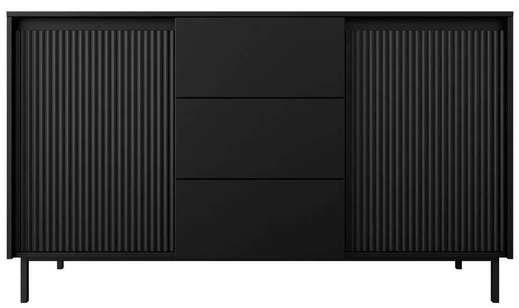 Comodă Somkera 2D3SZ (Negru) . 1103679