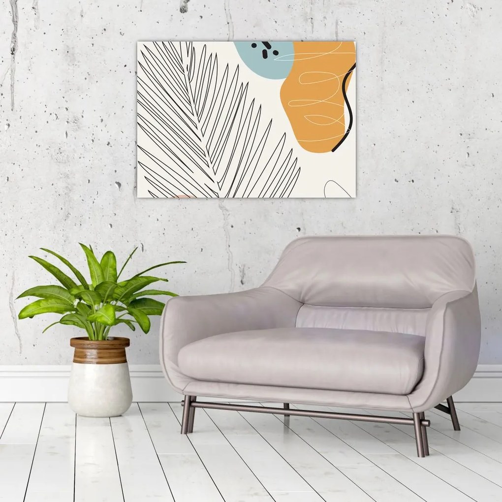 Tablou - Ilustrație de frunze (70x50 cm)