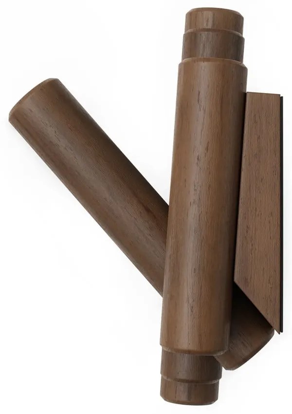 Cuier de perete maro închis din lemn de pin 61 cm Picket – Umbra