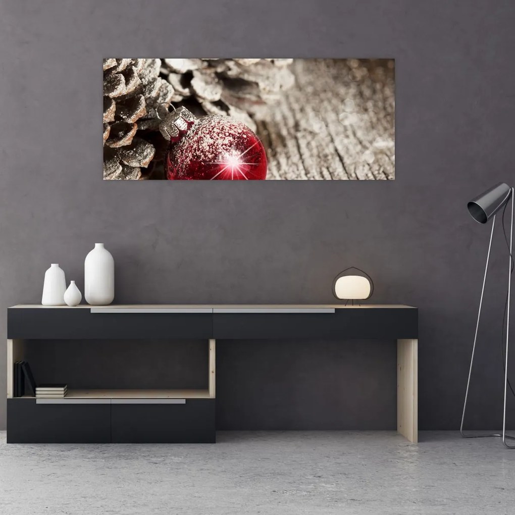 Tablou - Decorațiuni de Crăciun (120x50 cm)