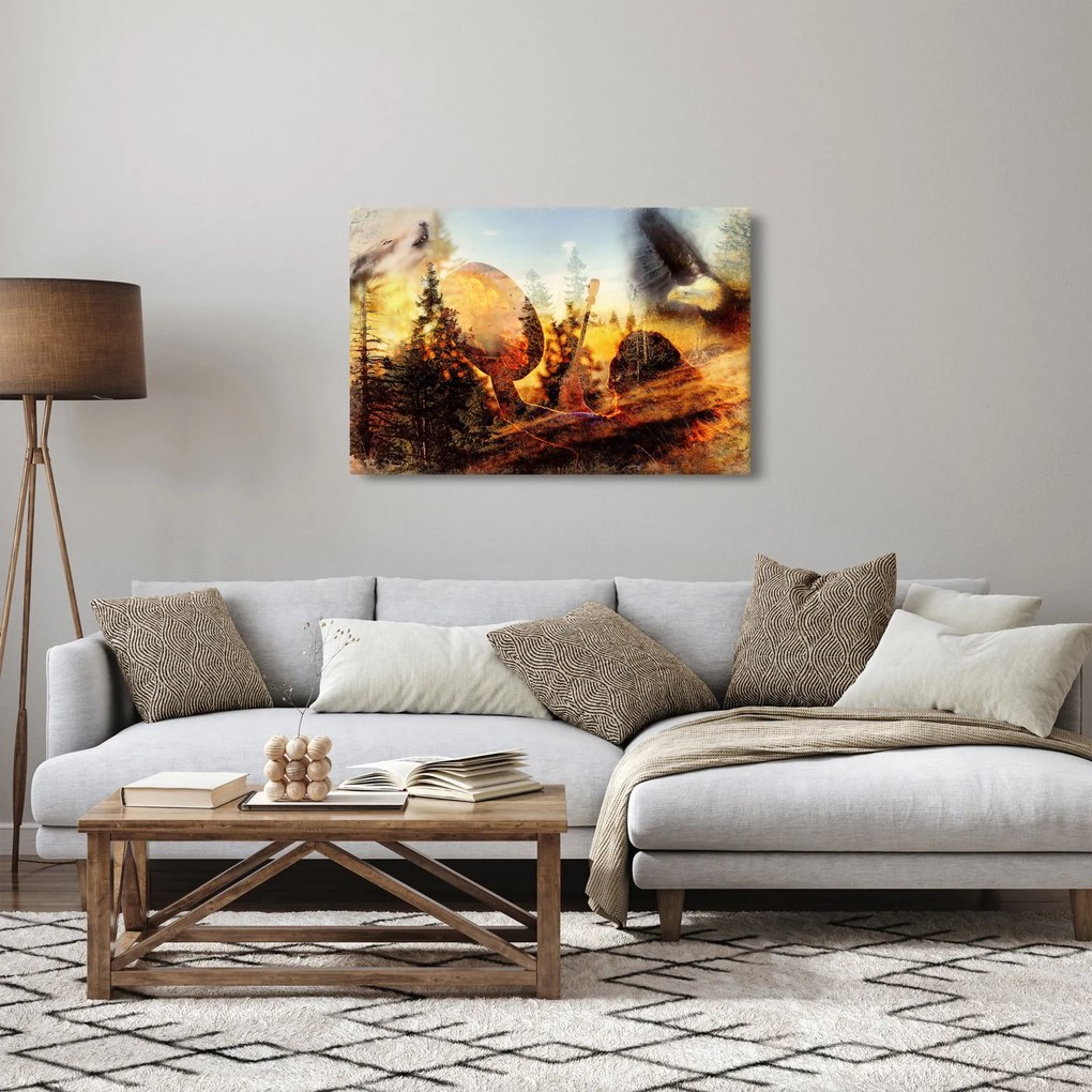 Tablou - Motiv șamanic (90x60 cm)