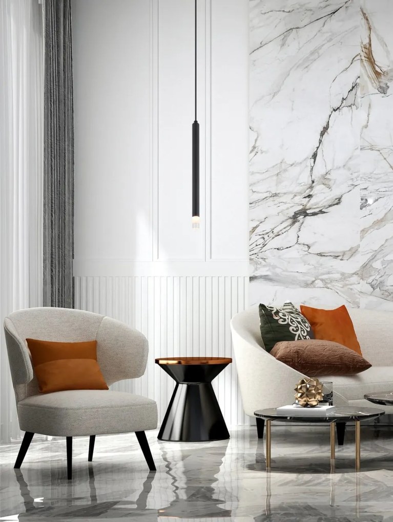 Pendul design minimalist BLAKE negru
