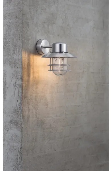 Aplică de exterior Nordlux BLOKHUS 1xE27/60W/230V IP54 argintiu