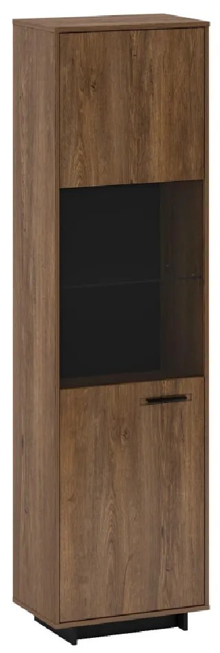 Zondo Vitrină Diram A1 (stejar bolzano + negru) (S). 1034085