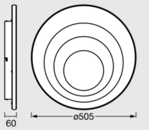 Osram - Plafonieră LED ORBIS SPIRAL LED/42W/230V Ø 50,5 cm albă