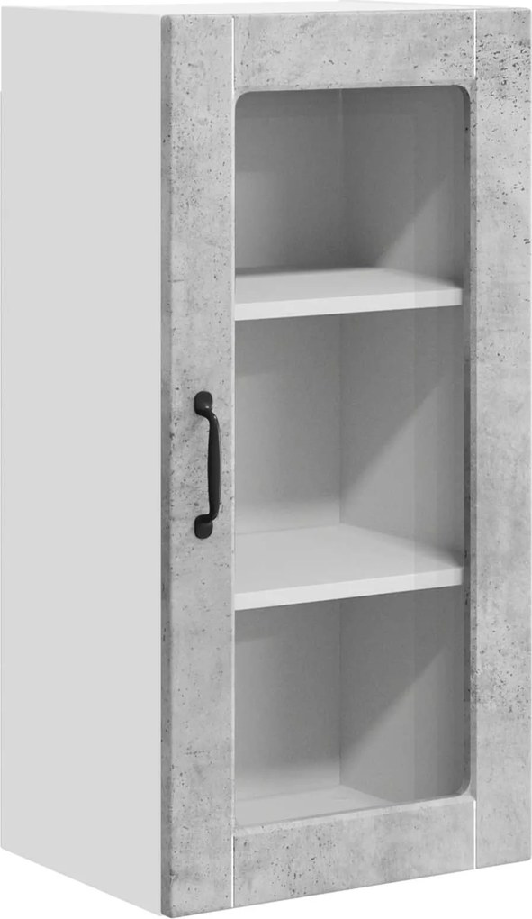 vidaXL Dulap de bucătărie Gri din beton 40 x 31 x 80 cm Lemn compozit