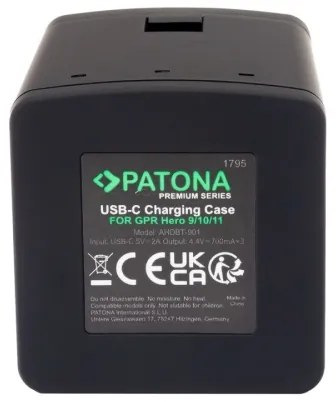 Încărcător PATONA Triple GoPro Hero 9/Hero 10/Hero 11/Hero 12