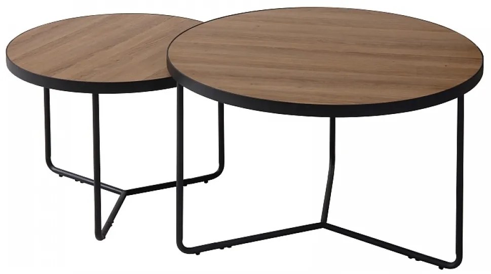 Set de masute in Decor de Nuc, DEMETER II