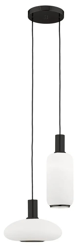 Lustra cu 2 pendule design modern SAGUNTO, negru