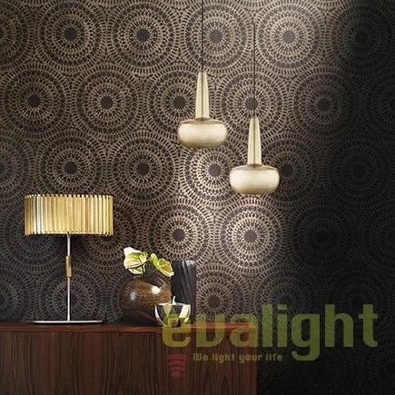 Abajur metalic design retro Clava Brushed Brass