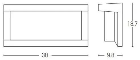 Aplică de exterior 1xE27/18W/230V IP54 antracit Zambelis E128