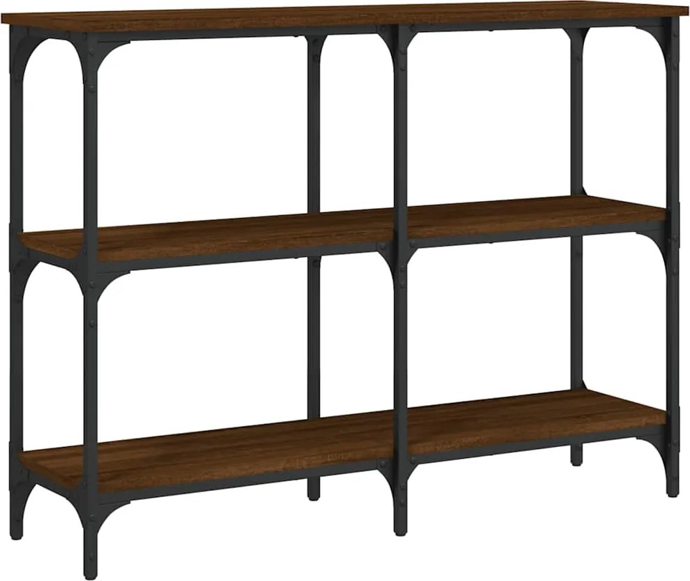 vidaXL Măsuță consolă, stejar maro, 100x29x75 cm, lemn prelucrat