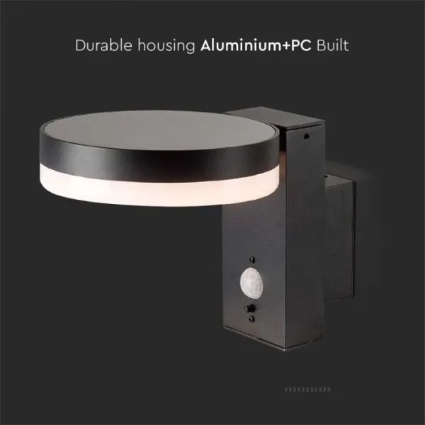 LED lampă solară de perete exterior cu senzor LED/5,5W/3,7V 3000K IP54