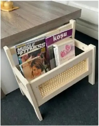 Organizator din lemn pentru carti si caiete,seria wood, Homs, 49 x 41 x 28 cm,700180