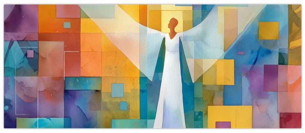 Tablou - Înger geometric (120x50 cm)