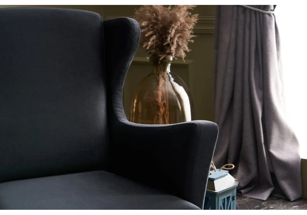 Fotoliu wing gri închis Lola Brejer – Artie