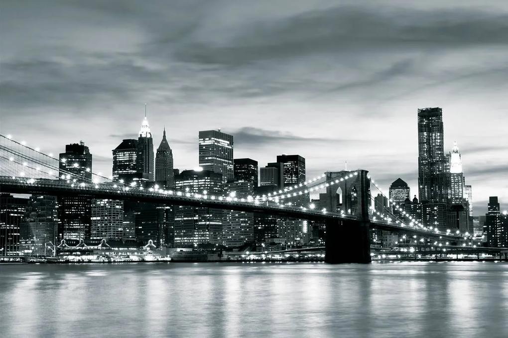 Fototapet - New York și podul Brooklin (254x184 cm), în 8 de alte dimensiuni noi