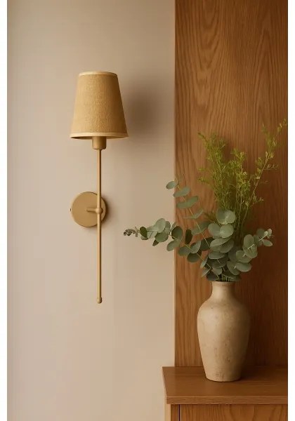 Aplica de perete MADELA 1xE14/40W/230V iută/bej