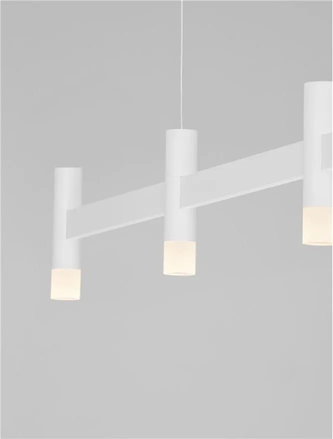 Lustra liniara cu 5 spoturi LED 3000K POETIC alb