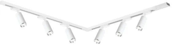 Spot pe șină MICA 6xGU10/10W/230V alb/crom mat