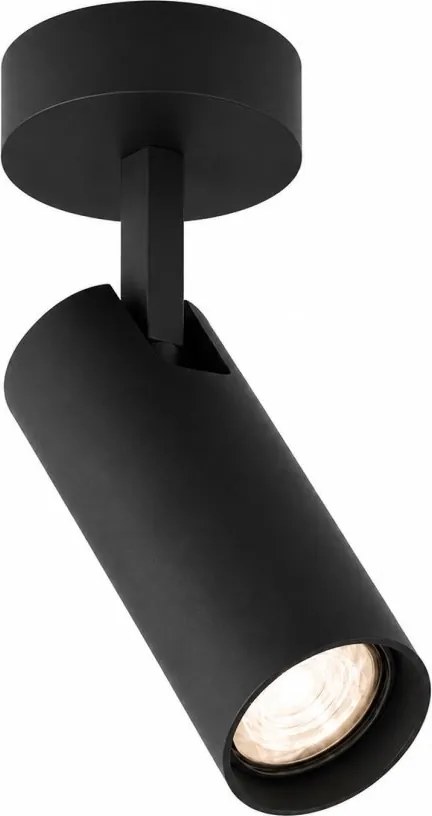 Spot aplicat directionabil cu bec GU10 Linca negru
