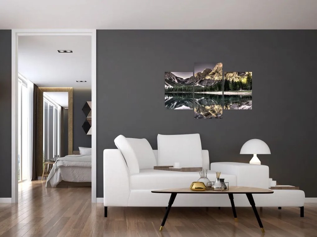 Tablou cu lac montan (90x60 cm)