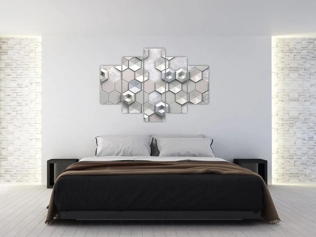 Tablou cu abstracție 3D (150x105 cm)