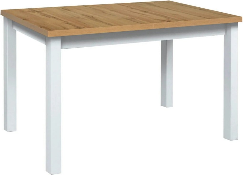 Masa extensibila MAX 5, stejar wotan/alb, PAL/lemn de fag, 120/150x80x