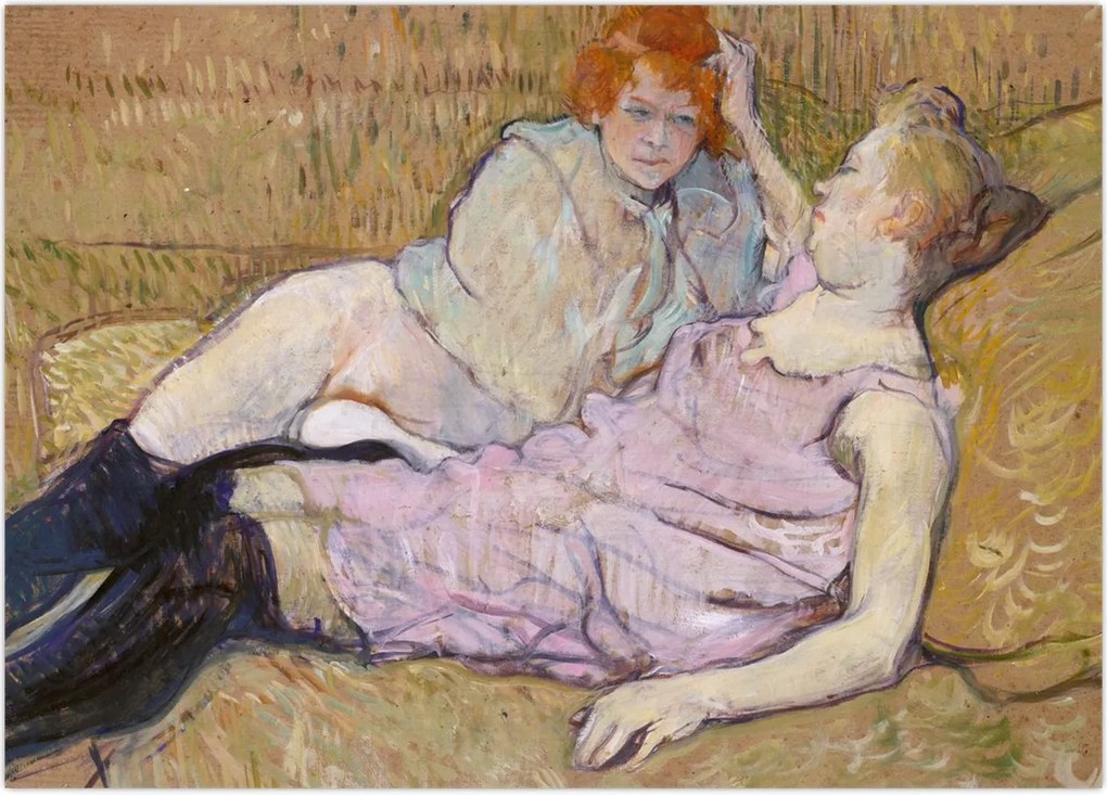 Tablou - Henri de Toulouse-Lautrec, The Sofa, reproducere (70x50 cm)