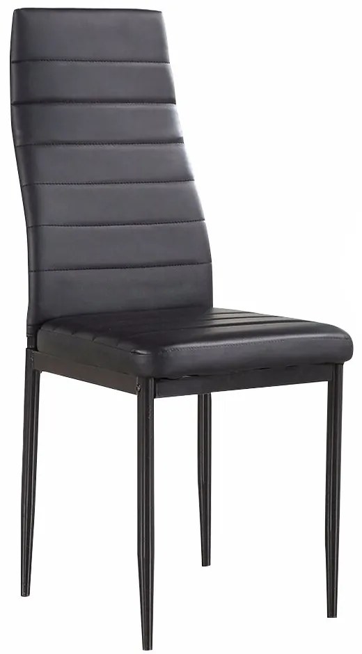 Set de 4 buc scaune de bucatarie, negru