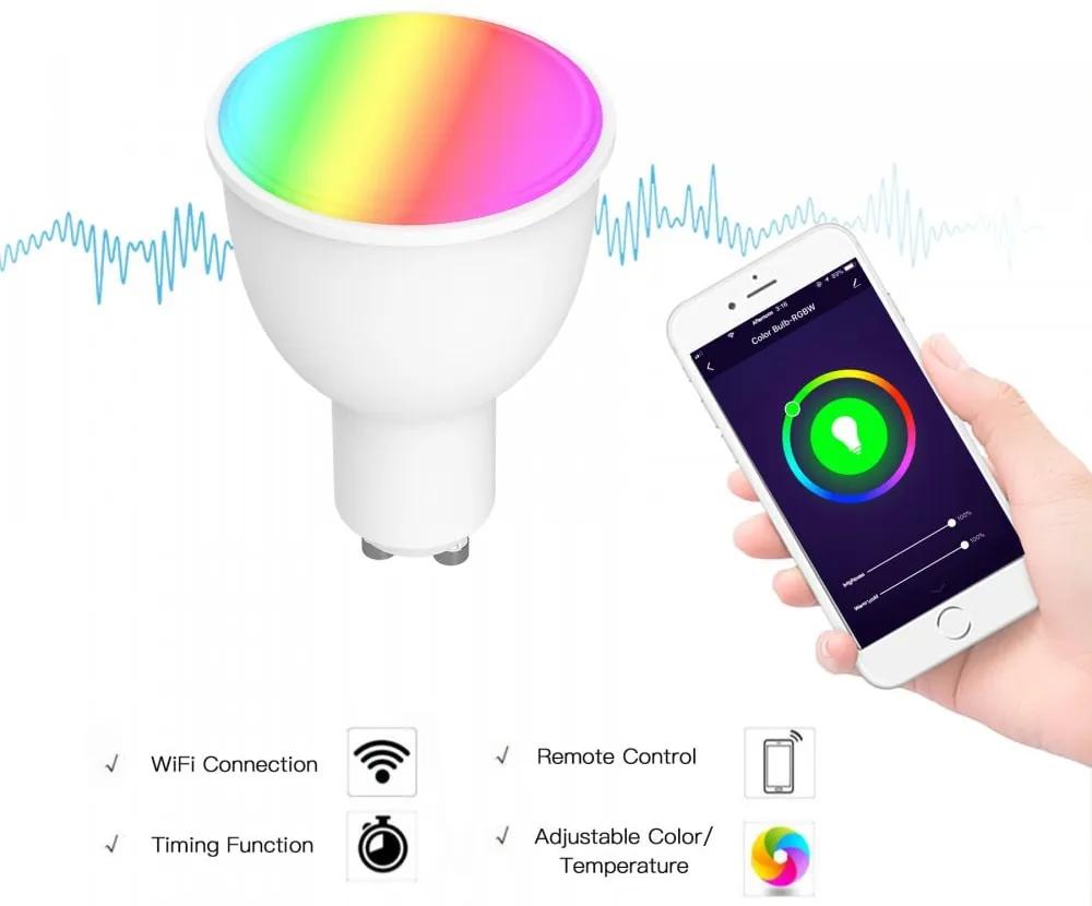 Bec Inteligent LED Wifi Multicolor Pentru Casa Smart, Woox