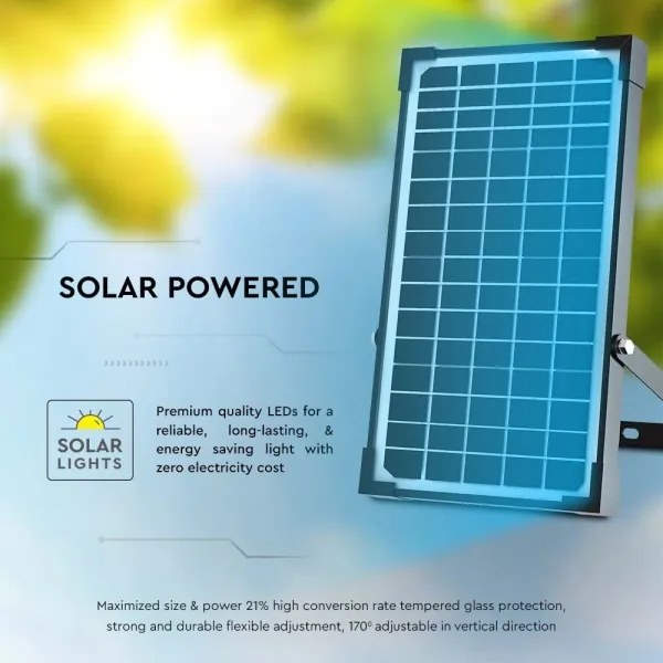 Proiector solar LED cu senzor LED/30W/6,4V 4000K