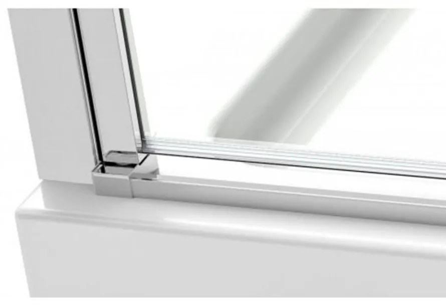 Cabină de duș pătrată simplă cu ușă batantă