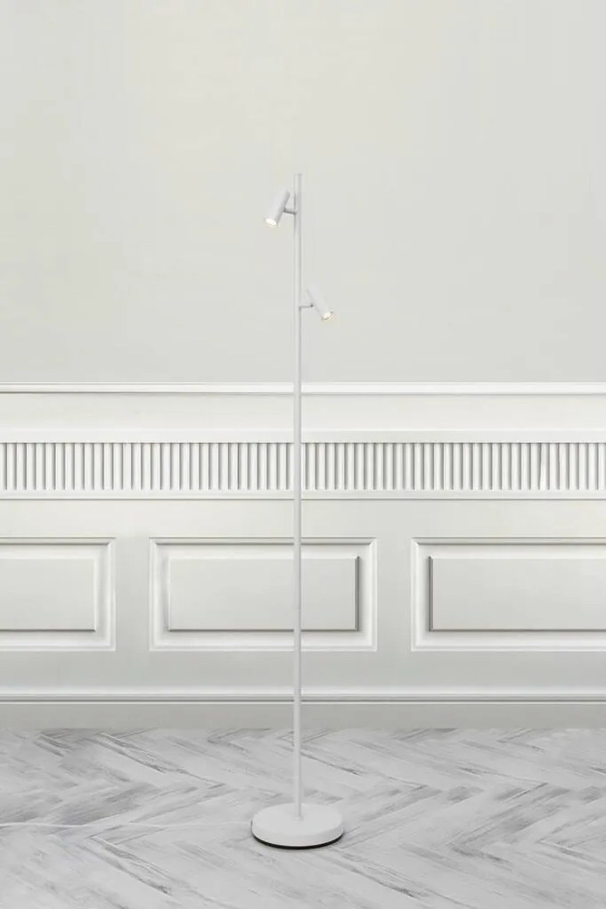 Lampadar cu 2 brate design modern, 3-Step MOODMAKER OMARI alb 2112254001 NL