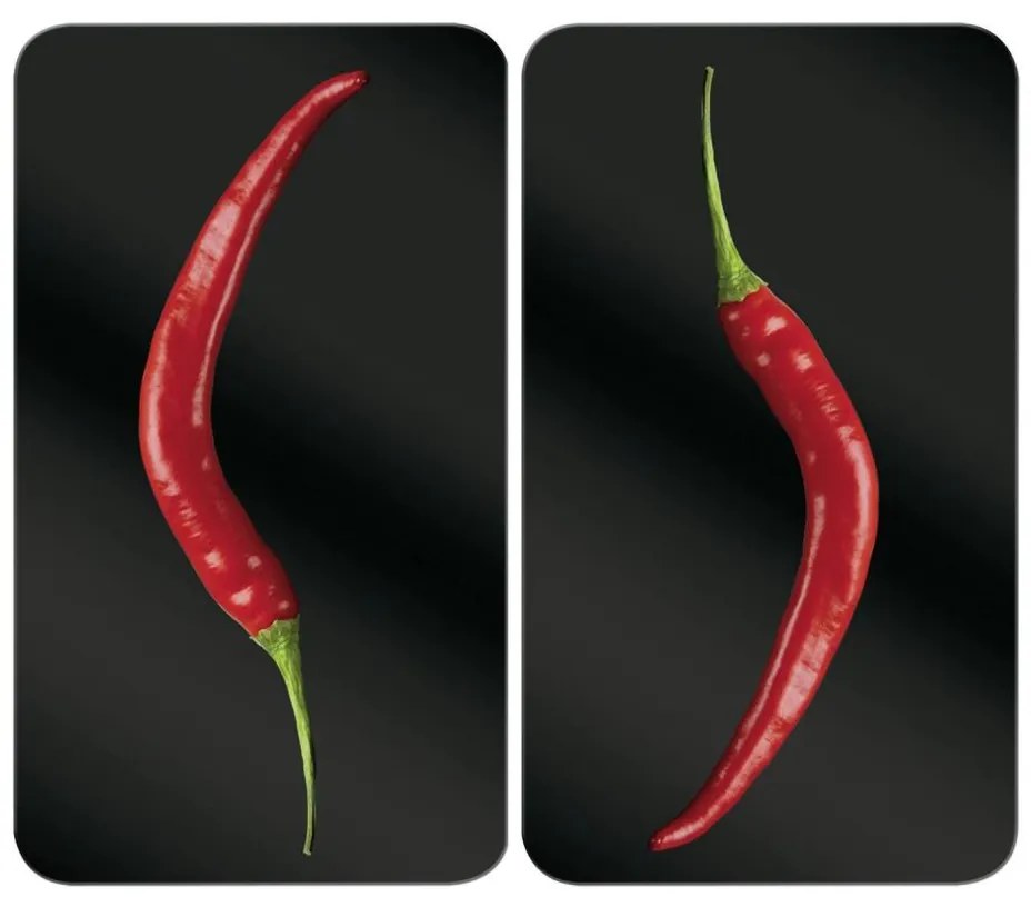 WENKO 2521380100 - Capac pentru plită 30x52 cm, multicolor/gri/transparent