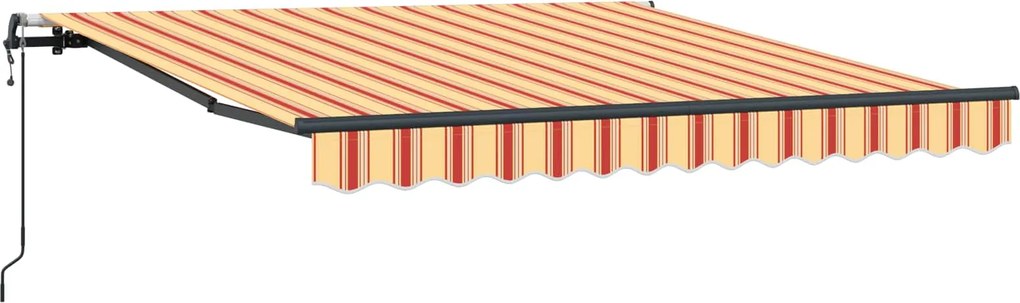 vidaXL Cortina Retractabilă Galben și portocalie 350 x 250 cm