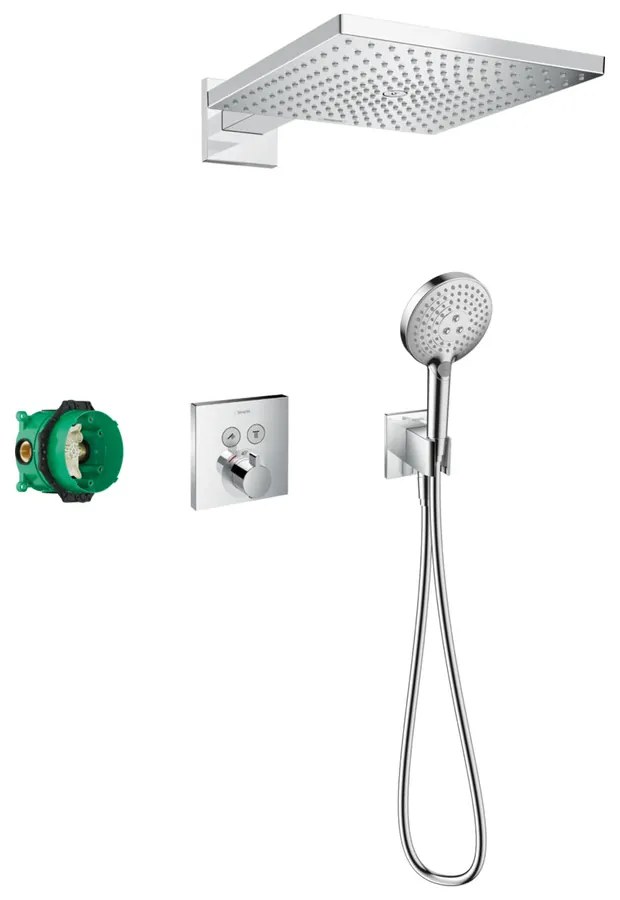 Sistem de dus incastrat Hansgrohe Raindance E 300 crom lucios