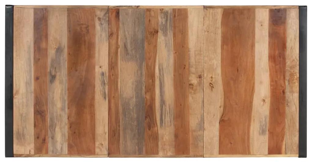Masa de bucatarie, 180x90x75 cm, lemn masiv cu finisaj sheesham 1, 180 x 90 x 75 cm