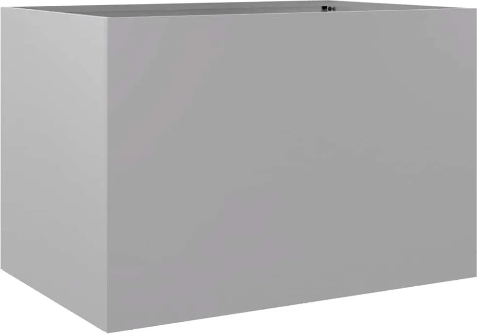 vidaXL Jardinieră, argintiu, 62x40x39 cm, oțel galvanizat