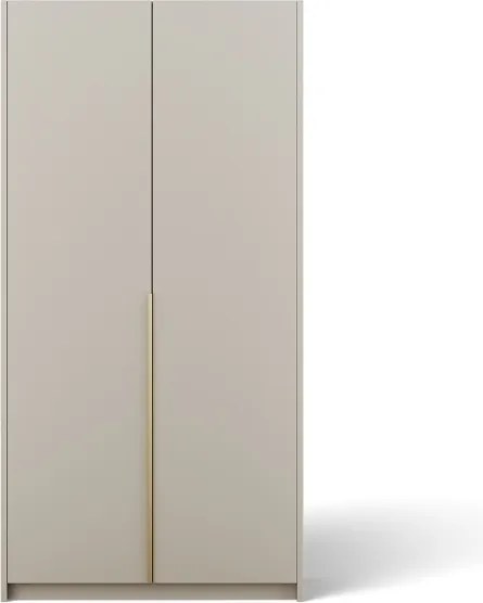 Dulap Bregma II cu uși batante – 2 uși – 100x58x204 cm – Cașmir – Varianta 2