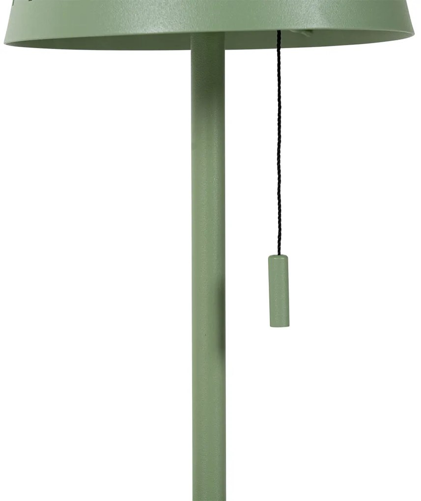 Set de 2 lămpi de masă verzi cu LED reîncărcabile cu dimmer în 3 trepte și solare - Ferre