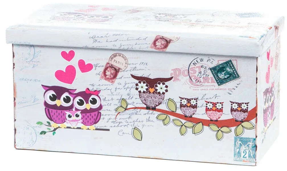Taburet Design Owls, multicolor, 76.5x38x37.5 cm