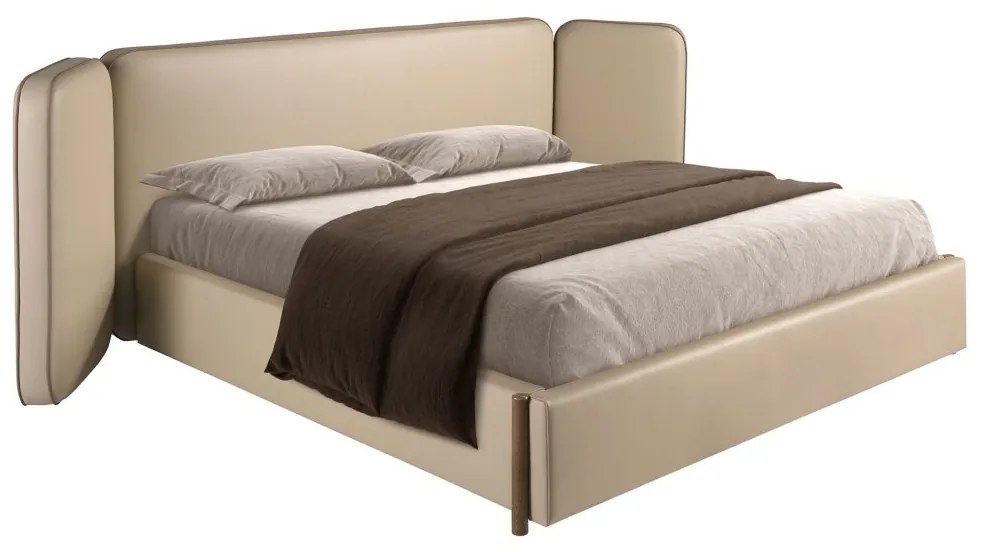 Pat dublu tapitat design LUX Mink 180x200cm