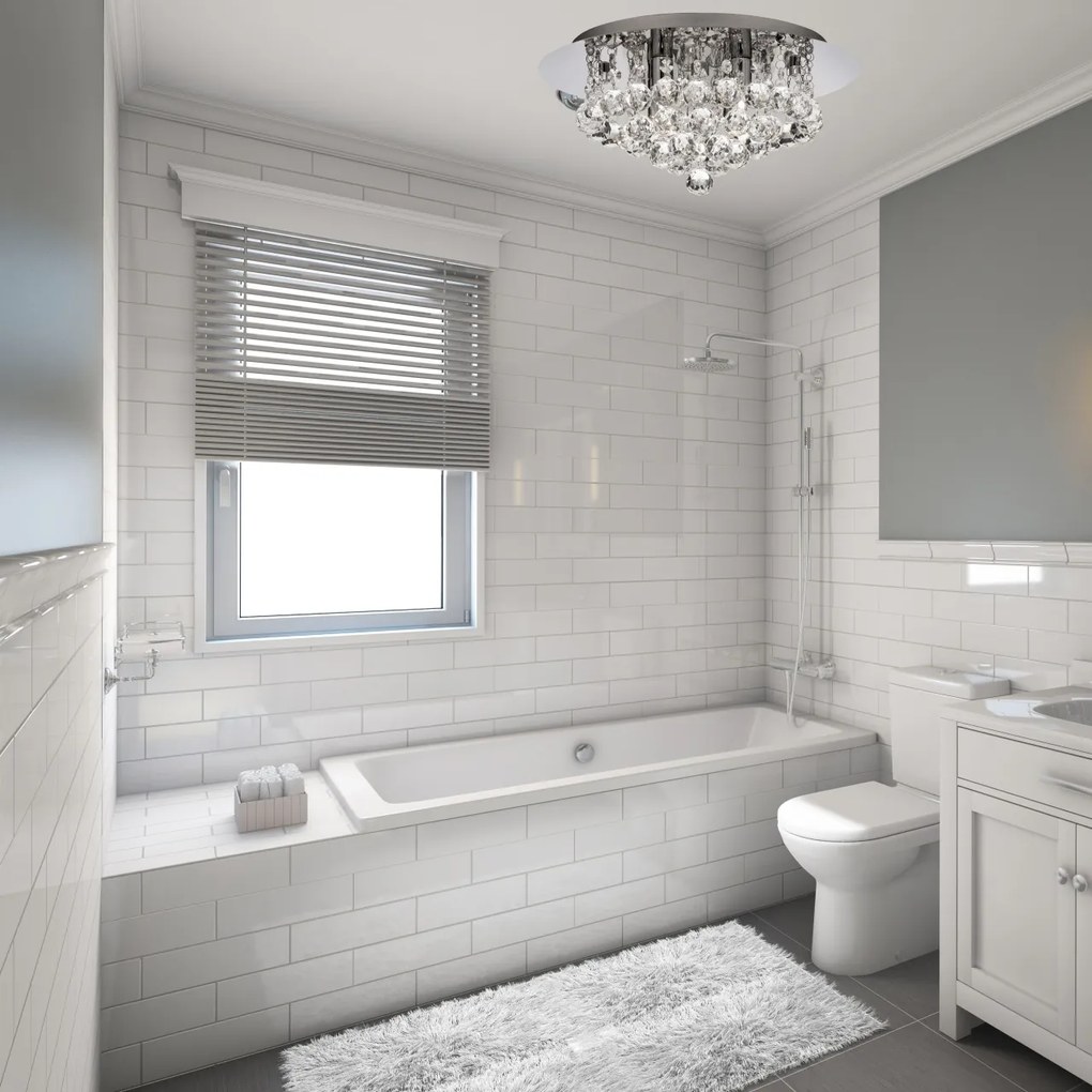 Lustra eleganta design modern Hanna crom 4L 3404-4CC SRT