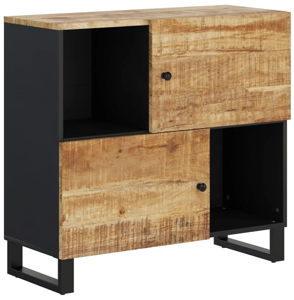 352921 vidaXL Servantă cu 2 uși, 80x33x75 cm, lemn masiv de mango
